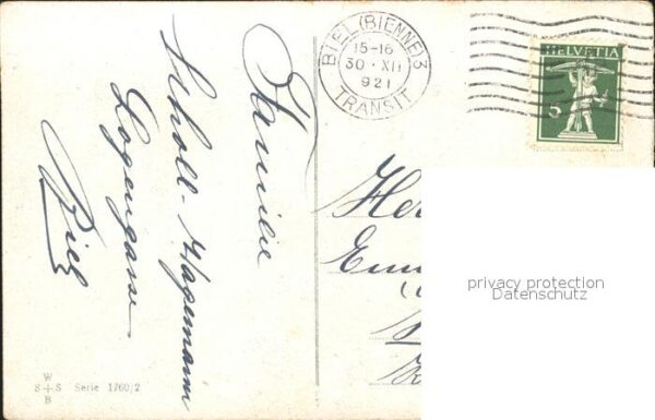 Verlag WS SB Nr. 1760/2 Neujahr Brunnen – Bild 2