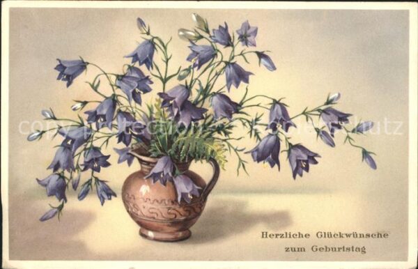 Geburtstag Glückwunsch Glockenblumen