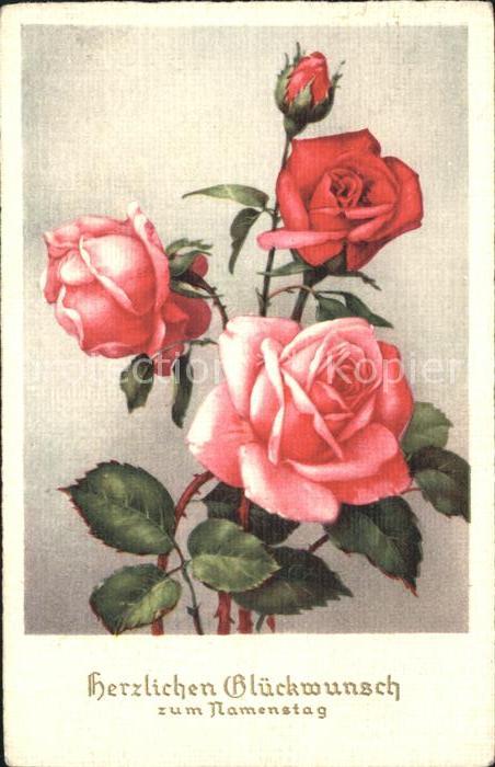 Rosen Glückwusch Namenstag