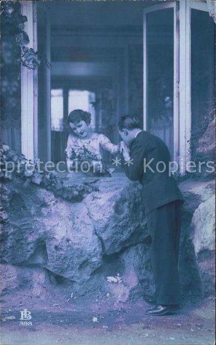 Foto BL Nr. 398 Paar Poesie Handkuss