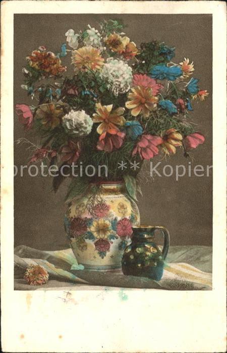 Blumen Kornblumen Dahlien