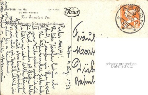 Kuenstlerkarte F. Noa Im Mai Nr. 5118 – Bild 2