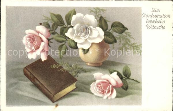 Konfirmation Glückwunsch Rosen Bibel