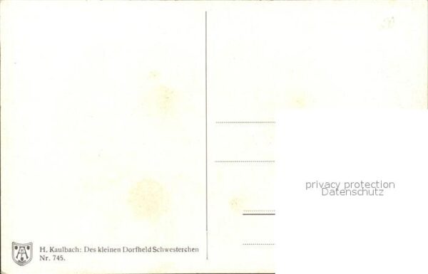 Kaulbach Hermann Des kleinen Dorfheld Schwesterchen Nr. – Bild 2