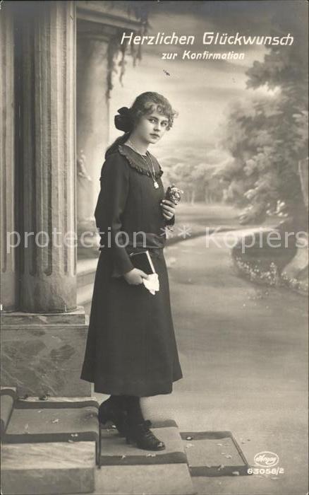 Foto Amag Nr. 63058/2 Glückwunsch Konfirmation Mädche