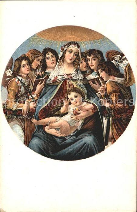 Kuenstlerkarte Botticelli La Vierge avec l'enfant Jesu