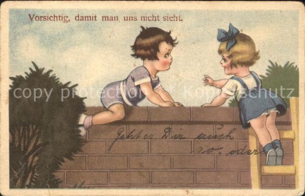 Verlag Amag Nr. 0118 Kinder Mauer Leiter