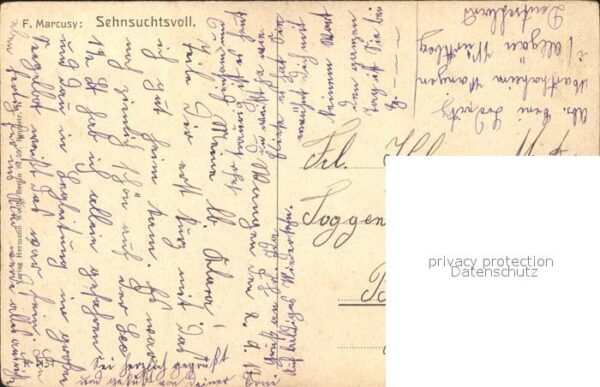 Kuenstlerkarte F. Marcusy Sehnsuchtsvoll – Bild 2