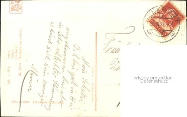 Kuenstlerkarte J. Sala Extase Nr. 1089 – Bild 2