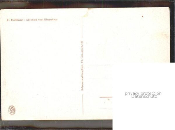 Hoffmann Heinrich Abschied vom Elternhaus Pferdekutsche – Bild 2