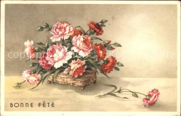Blumen Nelken Bonne Fete