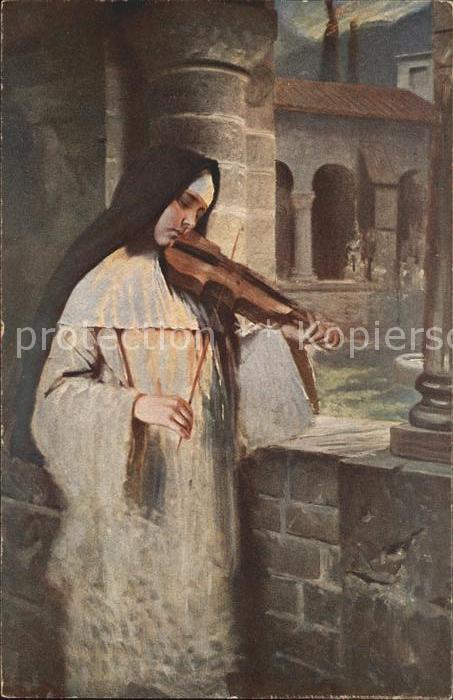 Kaulbach Hermann Ave Maria Nr. 141 Nonne Geige