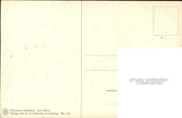 Kaulbach Hermann Ave Maria Nr. 141 Nonne Geige – Bild 2