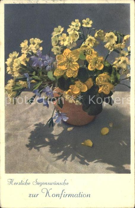 Konfirmation Glückwunsch Schlüsselblumen Primeln