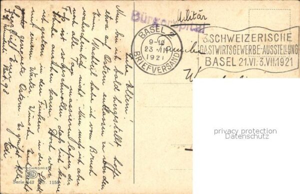 Blumen Alpenrosen Stempel Gastwirtsgewerbe-Aus – Bild 2