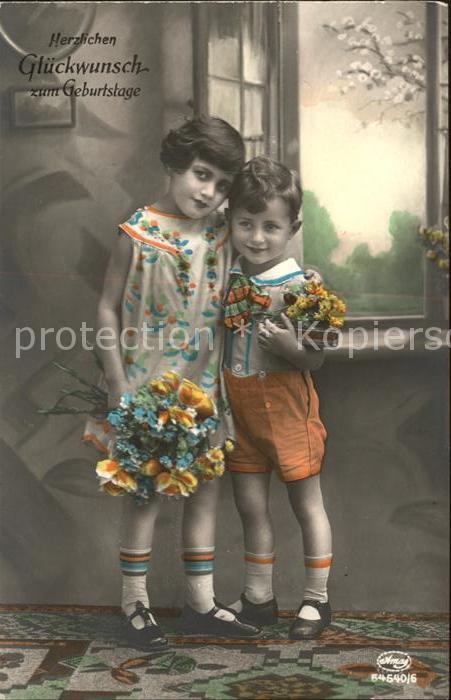 Foto Amag Nr. 64540/6 Kinder Glückwunsch Geburtstag B