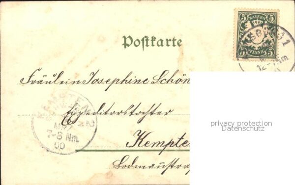 Engel Vögel Blumen Gedicht Litho – Bild 2