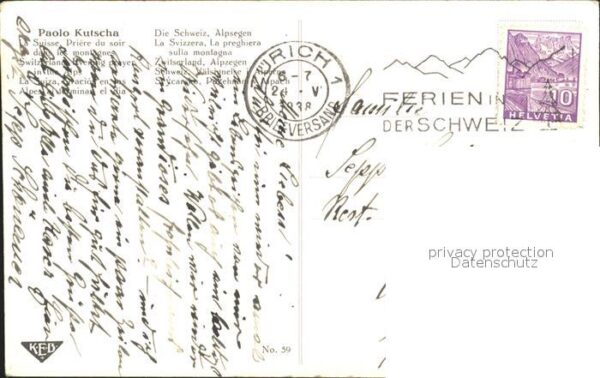 Kutscha Paolo Schweiz Välsignelse i Alperna Nr. 59 – Bild 2