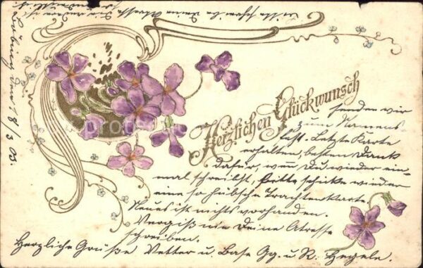 Glueckwunsch Veilchen