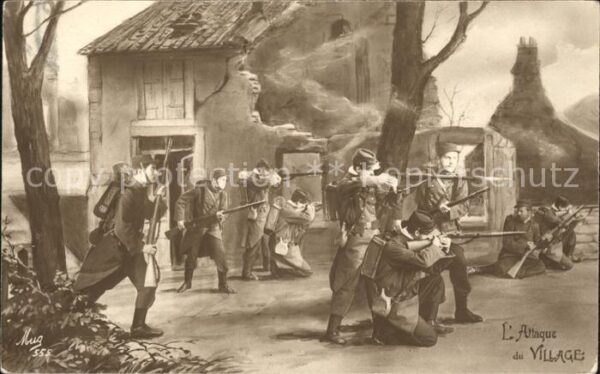 Verlag Mug Nr. 555 Attague du Village Soldaten