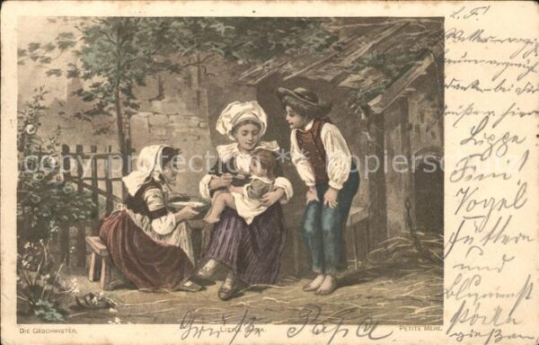 Kinder Child Enfants Die Geschwister Petite Mere Little Mama