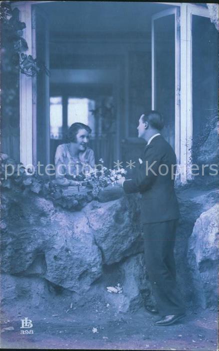 Foto BL Nr. 398 Paar Poesie Blumen