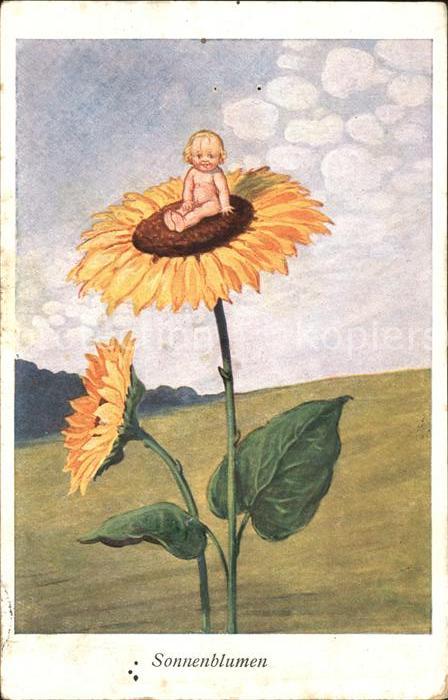 Verlag WS SB Nr. 5818 Sonnenblumen Kind