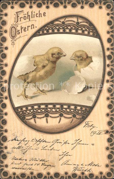 Ostern Easter Paques Küken Eier