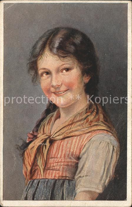 Verlag Muenchner Kunst Nr. 380 Rössler Mirzzi Rosette Kind Mädchen