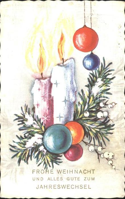 Weihnachten Neujahr Kerzen Weihnachtskugel
