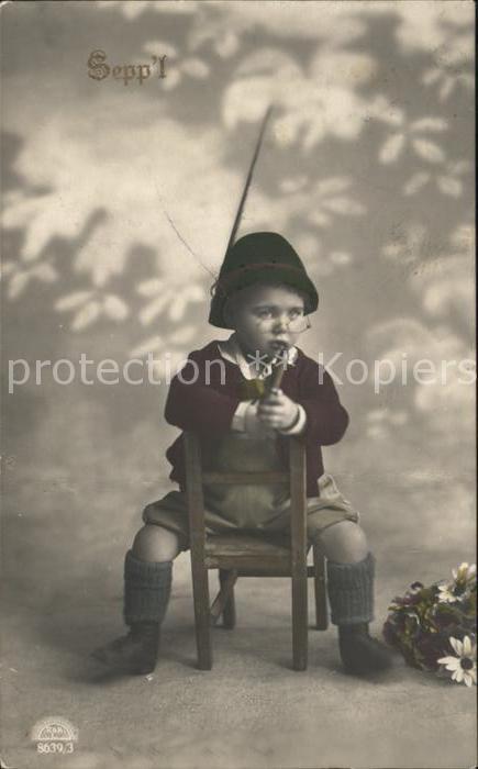 Foto RKL Paris Nr. 8639/3 Sepp'l Zigarre Brille
