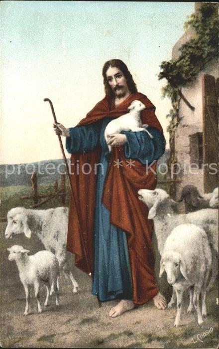 Jesus Christus Christentum Schafe Lamm Hirte