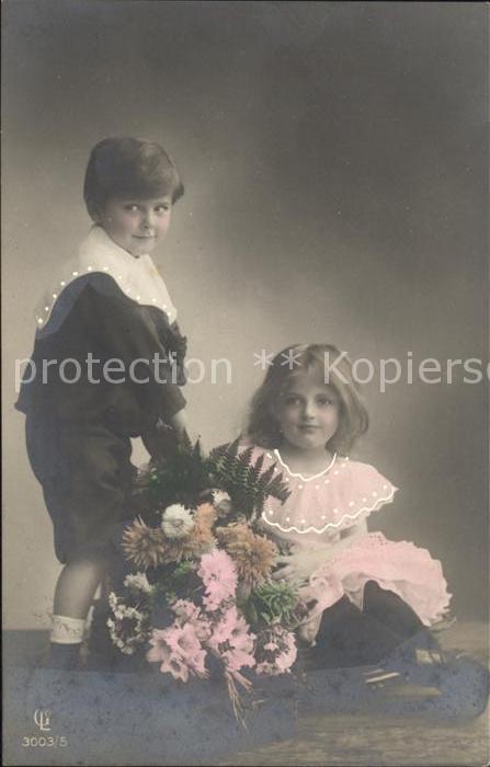 Foto GLCo Nr. 3003/5 Kinder Blumen
