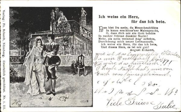 Persoenlichkeiten August Kuhnert Gedicht Herz Hochzeit