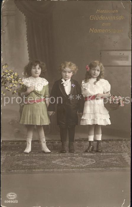 Namenstag Namenskarte Kinder Blumen Foto-Amag-Nr. 60692/2