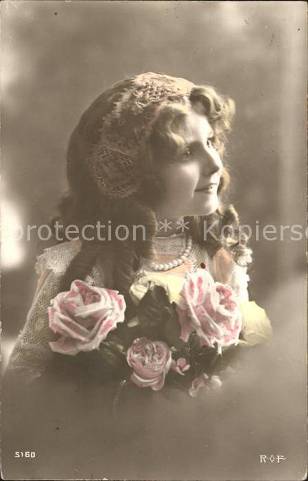 Foto ROF Nr. 5160 Kind Mädchen Rosen