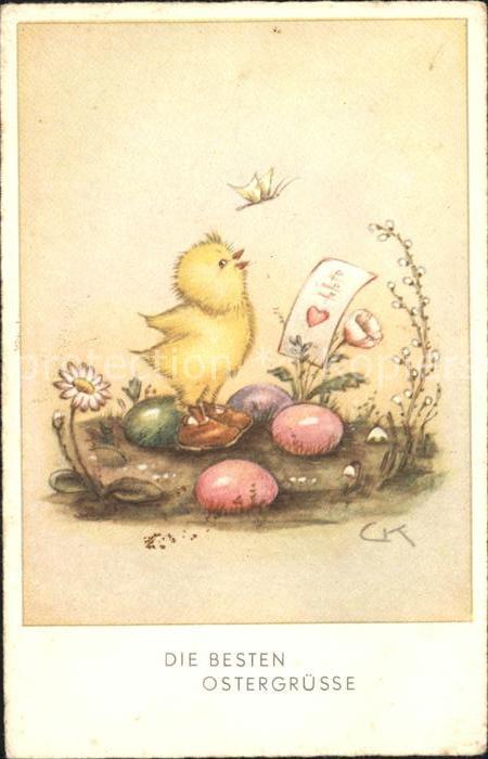 Ostern Easter Paques Küken Ostereier Gänseblümchen Schmetter