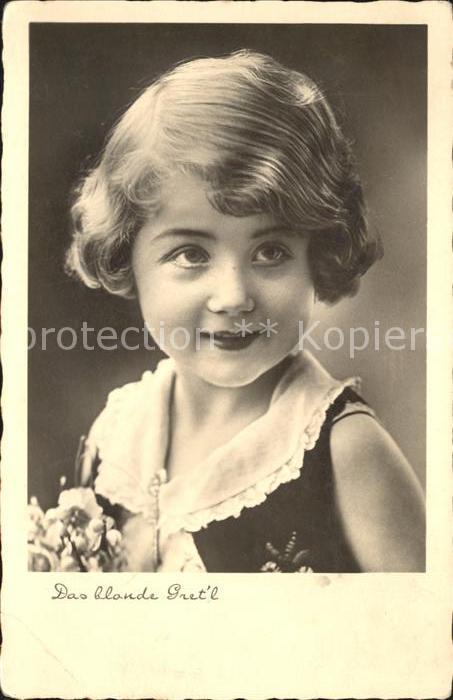Kinder Child Enfants Mädchen Das blonde Gret'l