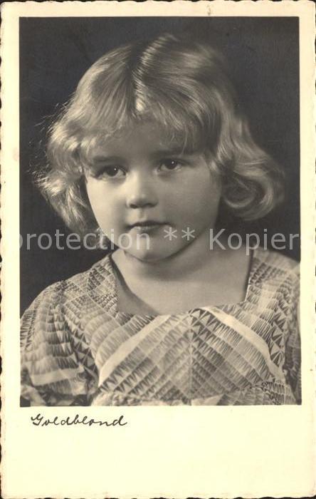 Foto NPG Nr. 963 Kind Goldblond