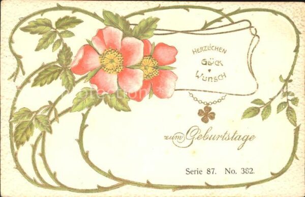 Geburtstag Rosen Kleeblatt