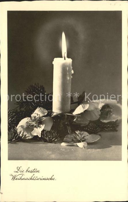 Weihnachten Kerze Christrosen