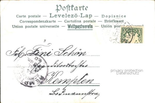 Blumen Gedicht Litho – Bild 2