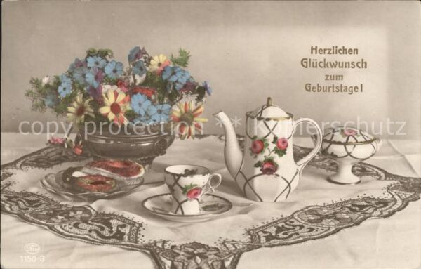 Geburtstag Blumen Kaffeekränzchen