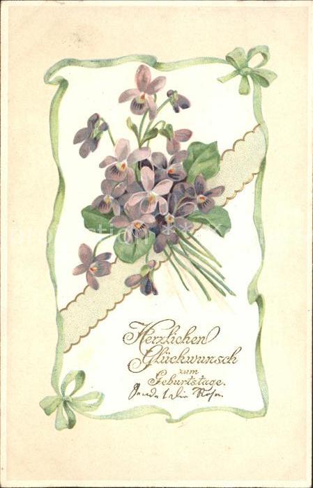 Blumen Veilchen Geburtstag