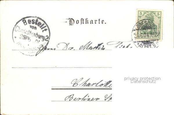 Geburt Glückwunsch Vergissmeinnicht Litho – Bild 2