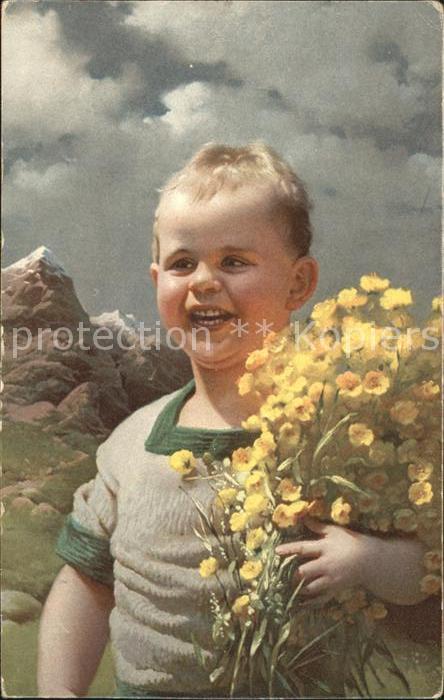 Kinder Child Enfants Junge Schlüsselblumen