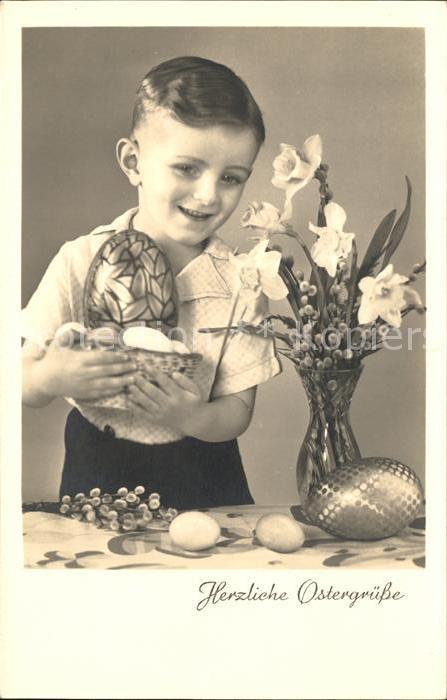 Foto Amag Nr. 68202/1 Kind Junge OsternNarzissen Weid