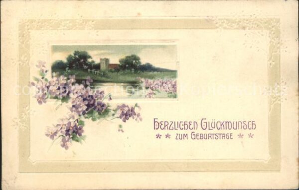 Geburtstag Glückwunsch Veilchen