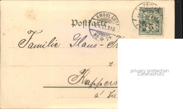 Neujahr Veilchen Litho – Bild 2
