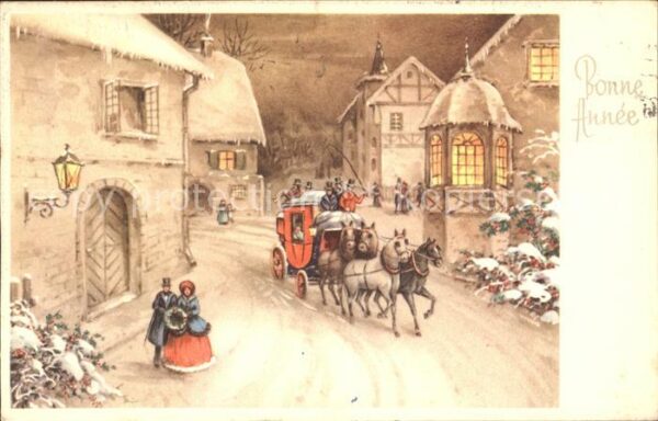 Pferdekutschen Neujahr